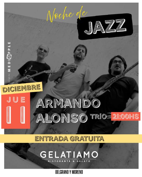 Armando Alonso Trío en Gelatiamo