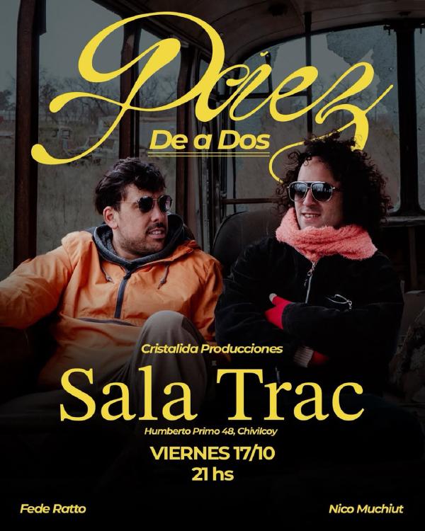 Paez de a dos: Nico Muchiut y Fede Ratto desde el Teatro Trac